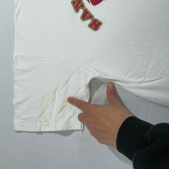 VTG 80s San Francisco 49ers NFL T-Shirt size L Bike Made in USA See Description - Picture 7 of 9